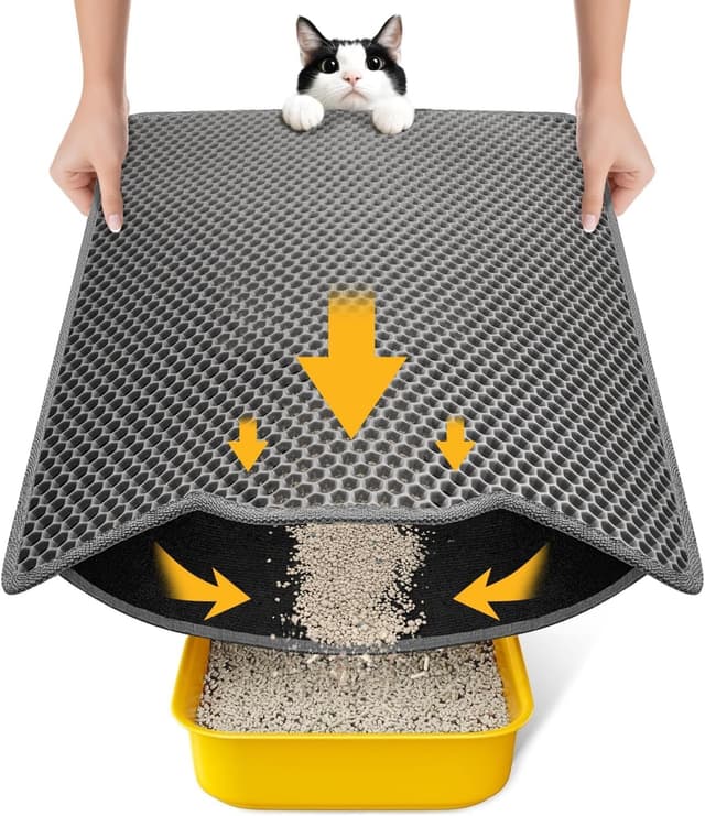 Imagen de Conlun Cat Litter Mat 58x42 cm honeycomb mat 🐾 en OfertitasTOP