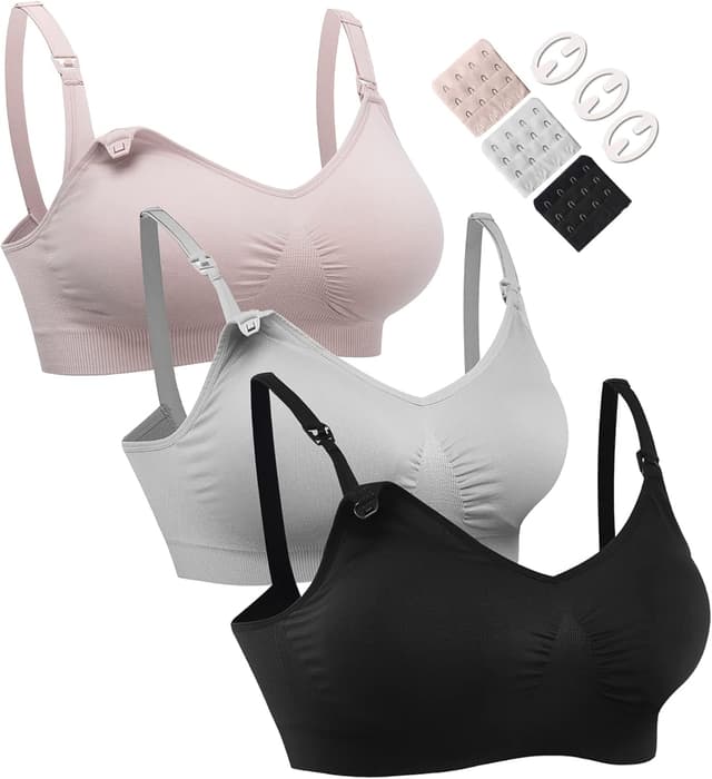 Detalle de HOFISH Nursing bra 3 pack S-XXL