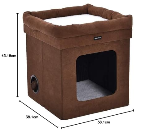 Thumbnail 7 de Amazon Basics Casa para Gato Plegable 🐱 38x38x43 cm