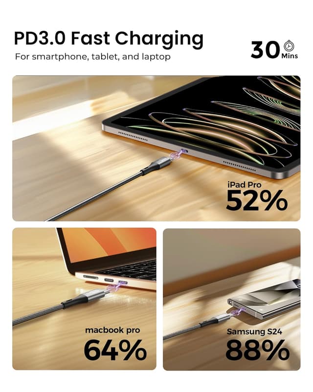 Thumbnail 5 de Silkland USB C auf USB C Kabel 60W 3er Pack