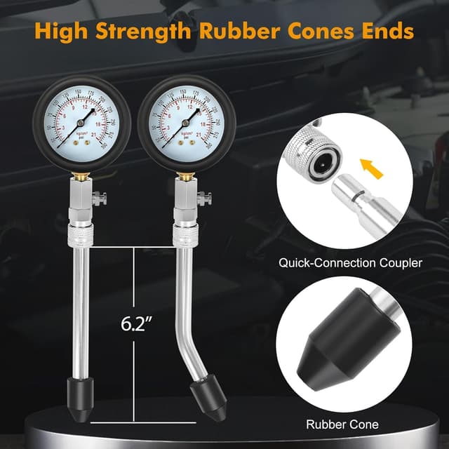 Detalle 2 de BETOOLL HW0130 8pcs Compression Tester Kit for Petrol Engines