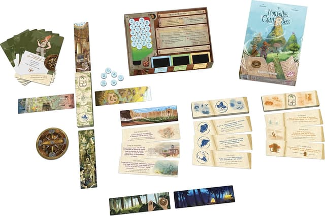 Detalle 2 de Asmodee Olibrius Nouvelles Contrées — jeu coopératif de narration dans vos livres