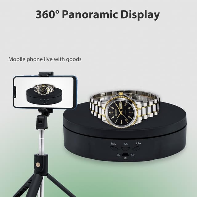 Detalle de Mcbazel 360° Rotating Display Stand (5.7 inch) motorised turntable for photography & product displays up to 10kg