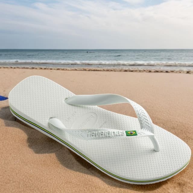 Detalle de Havaianas Brasil – Tongs classiques unisex confortables et durables, semelle antidérapante