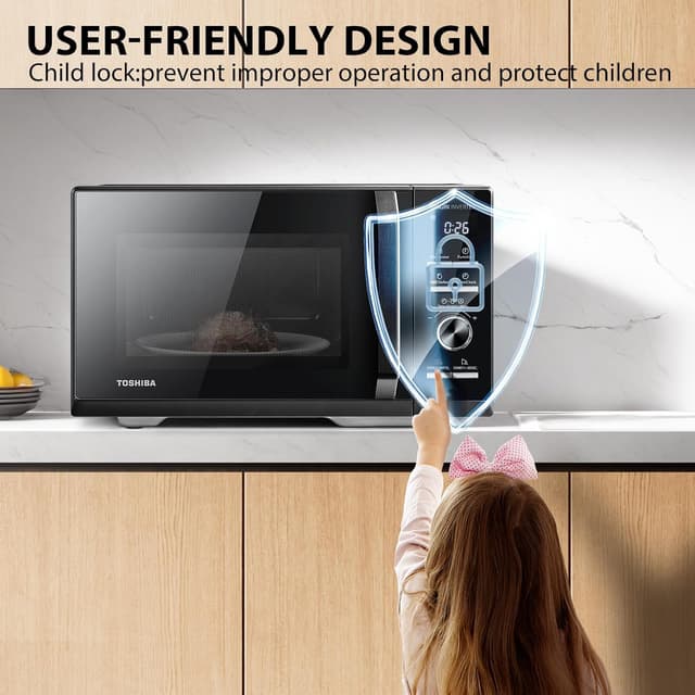 Detalle de Toshiba MW3-AG25PFI(BK) 25L 3-in-1 900W Digital Microwave Oven with Grill & Origin Inverter