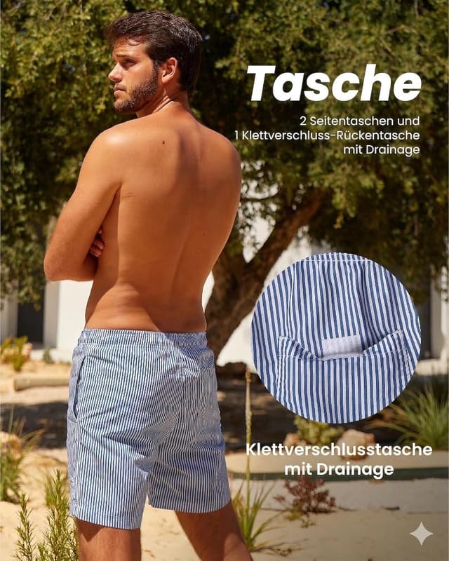 Thumbnail 3 de MaaMgic Badehose Herren 18 cm Innenlänge