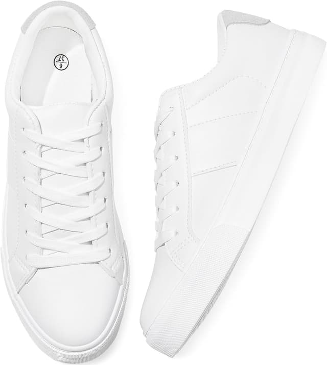 Detalle de Adokoo Women's PU Leather Sneakers