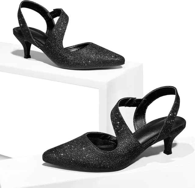 Detalle de mysoft Women's Kitten Pumps 2 in 👠