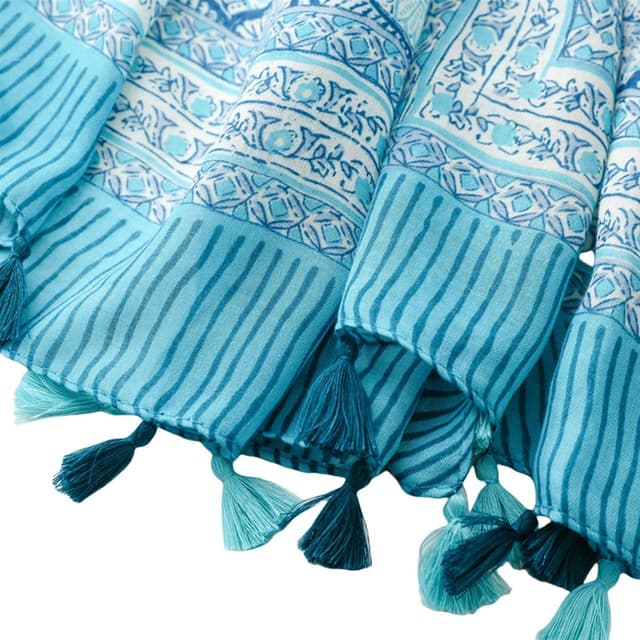 Detalle de prinfantasy long women’s scarf shawl wrap (180 x 85cm) for evening, wedding & everyday wear