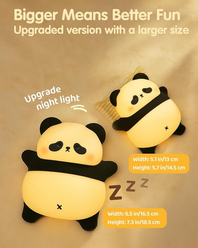 Detalle de NesveCit panda night light with timer