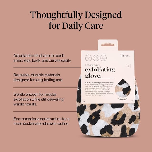 Detalle 2 de Kitsch Gant exfoliant coréen pour le corps (douche, bain) – élimination des peaux mortes