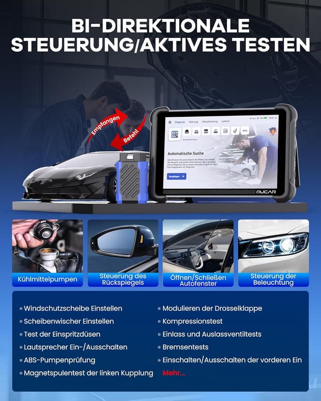 Thumbnail 3 de mucar 892BT OBD-II Diagnosegerät KI-Unterstützung