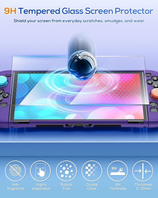 Detalle de FYOUNG Étui de protection pour Nintendo Switch 2 (2025) avec coque transparente détachable