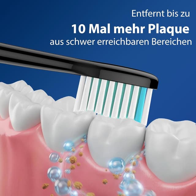 Detalle de Rebeool 16 Ersatzbürsten für Philips Sonicare (Aufsteckbürsten) – kompatibel mit Protective 4500/4300, 5100, Diamond 9000 & 9400