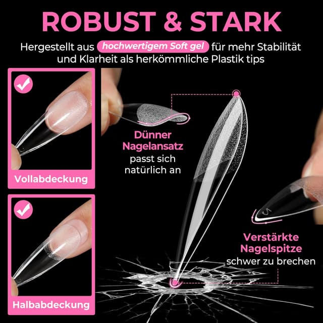Thumbnail 6 de UNA GELLA Stiletto Nail Tips 216 Stück