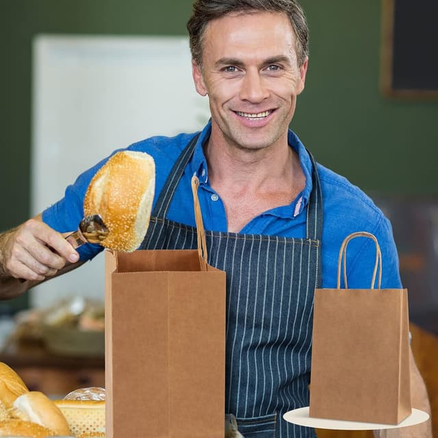 Thumbnail 6 de HAUSPROFI kraft paper bags 130gsm 27x21x11cm