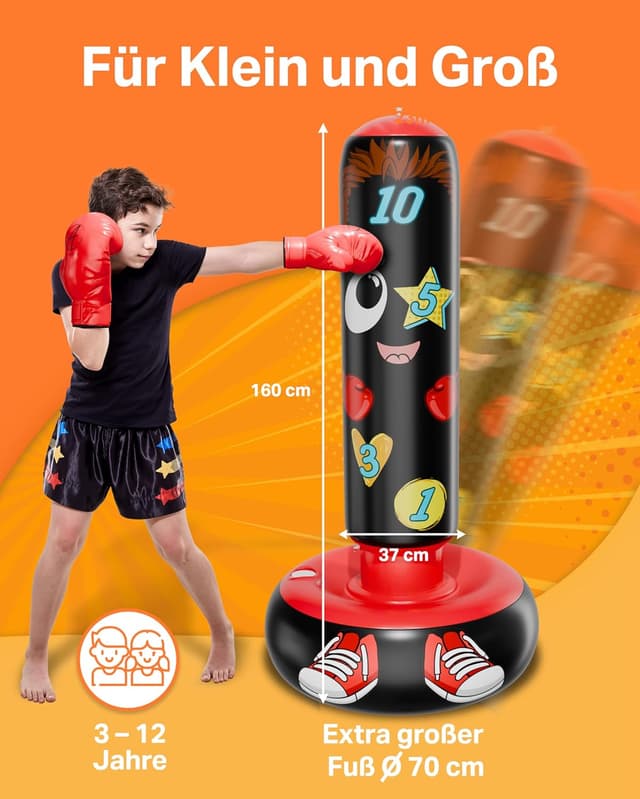 Detalle de Aventera Boxsack Kinder stehend 160 cm