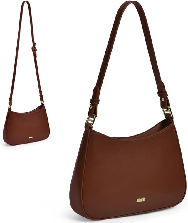 Detalle 2 de Aucuu sac porté épaule en cuir véritable pour femme : fourre-tout rétro décontracté à bandoulière