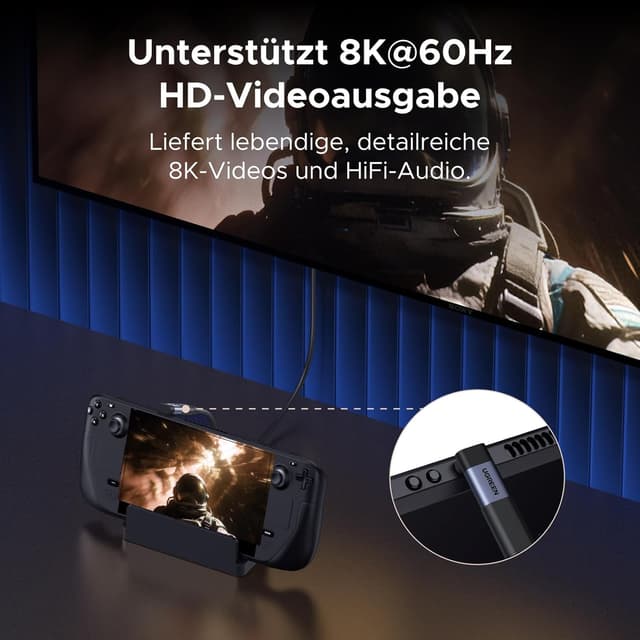 Detalle 1 de UGREEN USB-C Winkeladapter 90° 3 Stück