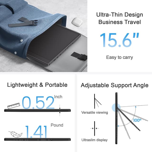 Thumbnail 5 de UFYQL 15.6-inch Portable Monitor ⚙