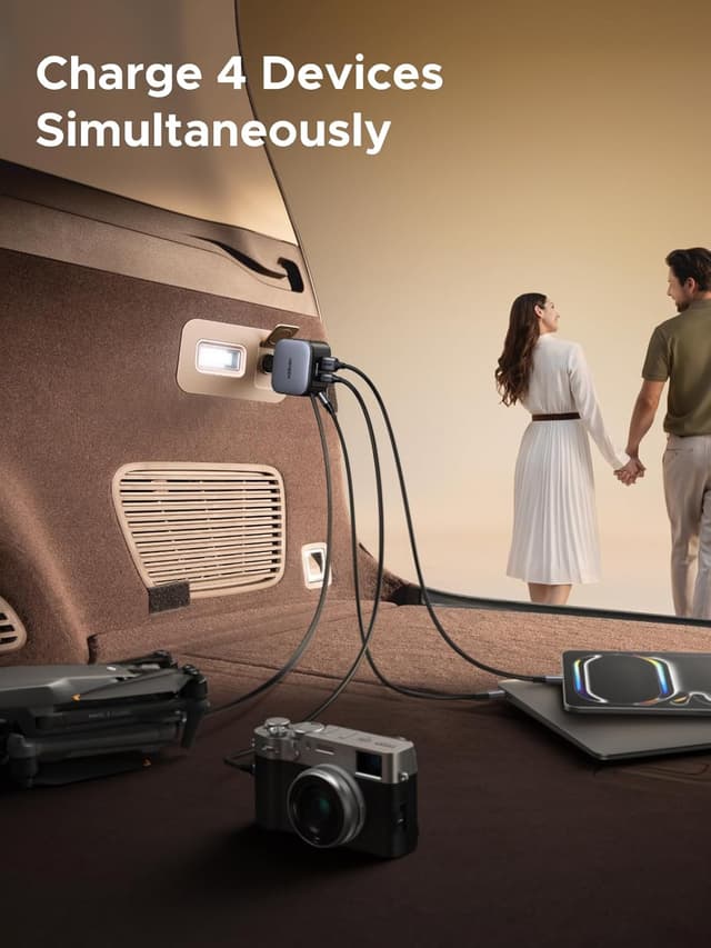 Thumbnail 5 de UGREEN 145W Retractable Car Charger 60W