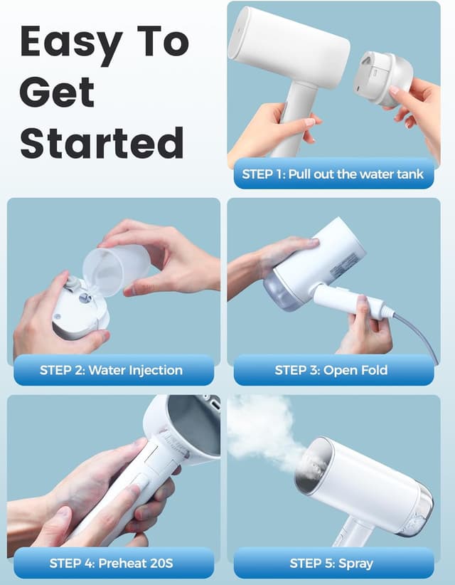 Thumbnail 4 de FMK Steamer Portable 2000W défroisseur