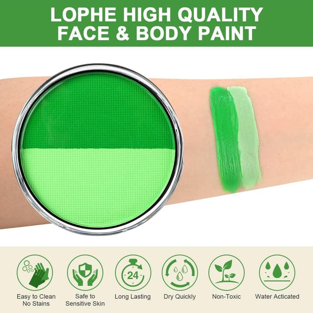 Detalle de LOPHE Body Paint: pittura viso e corpo lavabile in 2 colori, base d’acqua
