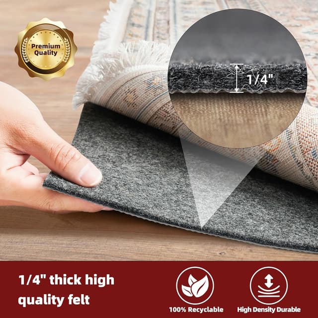 Detalle de BAGAIL 5x7 Ft Non-Slip Rug Pad