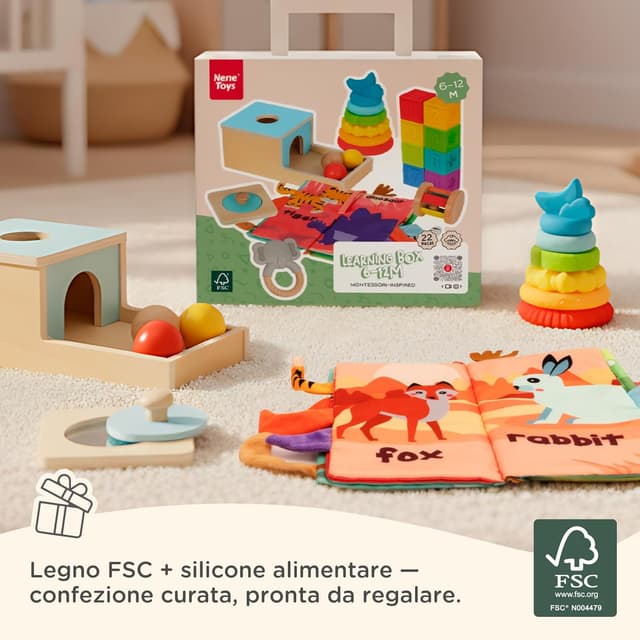 Thumbnail 6 de Nene Toys Giocattoli Montessori 7 pezzi per 6–12 mesi