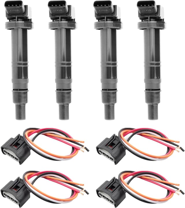 Detalle de TRQ Ignition Coil Set (8-Piece) compatible with selected 2005–2017 Toyota models