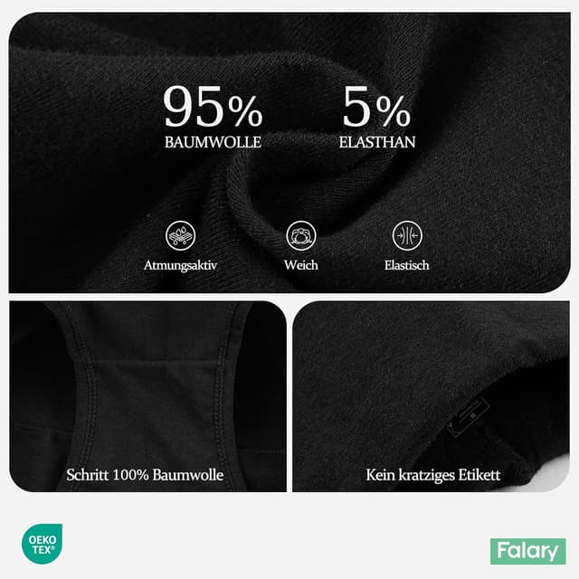 Thumbnail 2 de FALARY Unterhosen Damen Hohe Taille 5er Pack