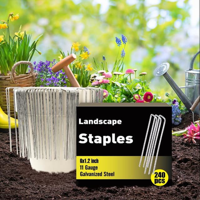 Detalle de HongWay 240 Pack 6 Inch Landscape Staples