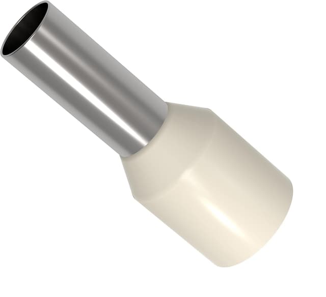 Detalle de AUPROTEC puntalini isolati con imbuto 0,34–50 mm² (terminali a bussola) marrone da 25 mm², 10 pezzi