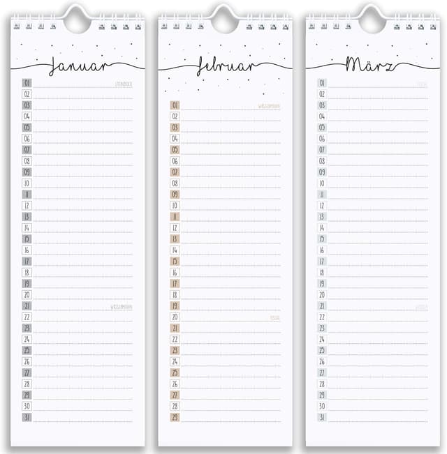 Thumbnail 1 de Geburtstagskalender 10,5 x 29,7 cm zum Selbstgestalten