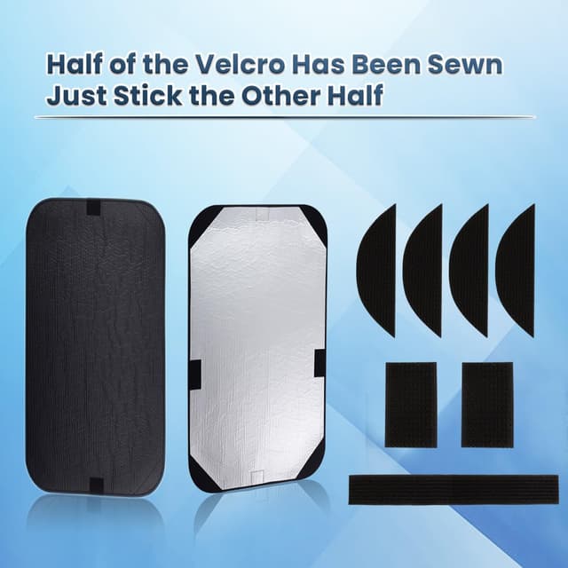 Detalle de Safoner RV Door Window Shade Cover (16 x 25 inch) – Sun Blackout Privacy Fabric