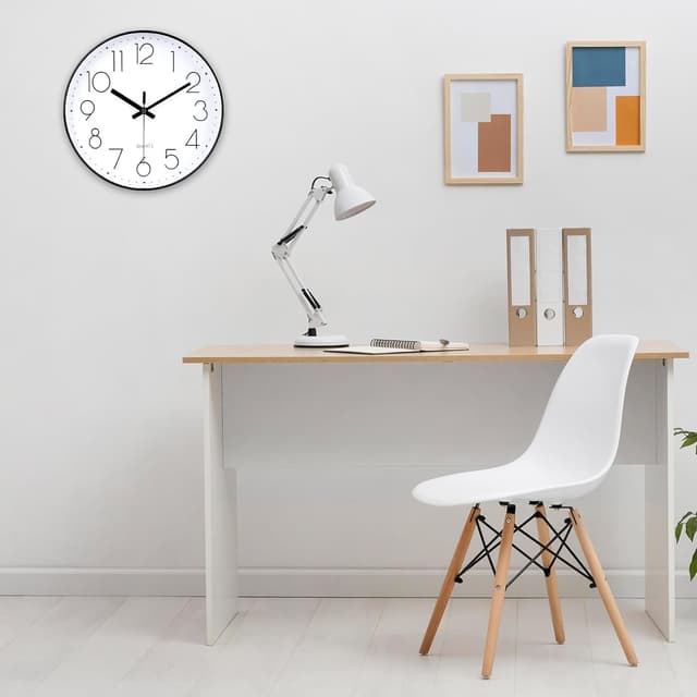 Detalle de Jomparis 20 cm Quartz Wanduhr ohne Ticken