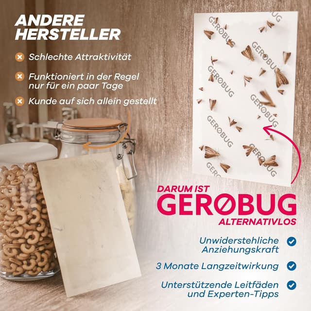 Thumbnail 6 de GEROBUG Lebensmittelmotten-Falle 10er Pack