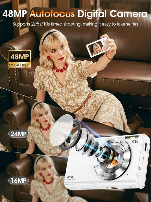 Detalle 2 de Autofocus 4K Vlogging Camera 48MP