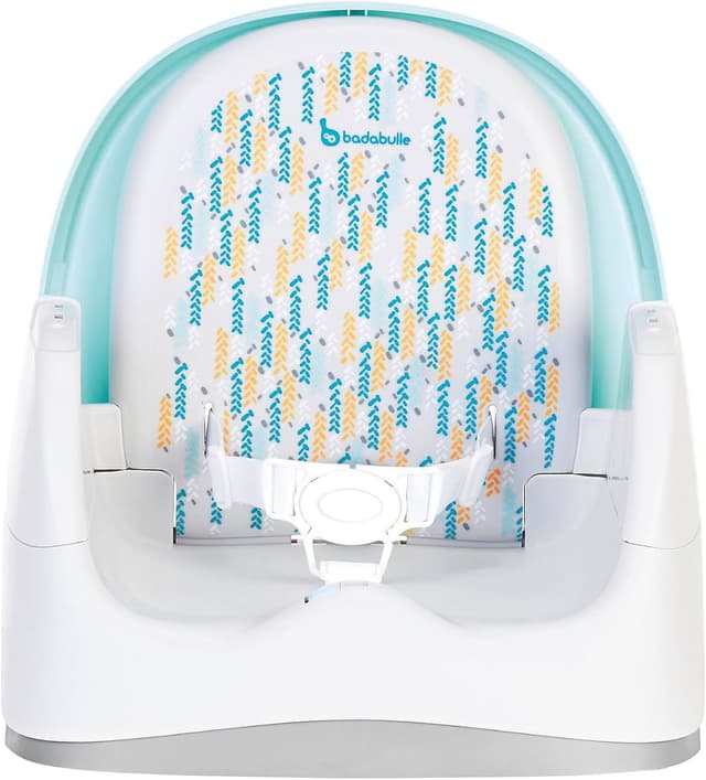 Detalle de Badabulle Rehausseur de chaise enfant Trendy Meal : assise universelle, tablette réglable et pliage compact