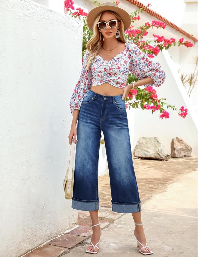 Detalle 2 de GRAPENT Wide Leg Jeans 5 pockets