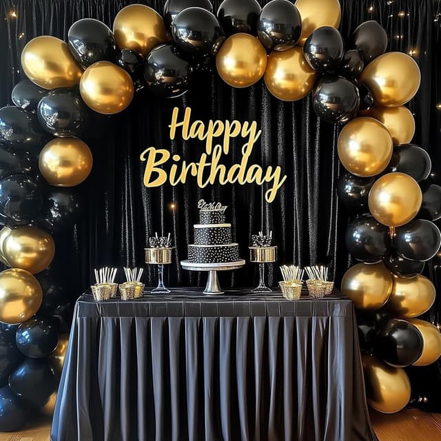 Thumbnail 6 de RUBFAC 154-Piece Metallic Gold Balloon Arch Kit (18, 12, 10, and 5 inch)