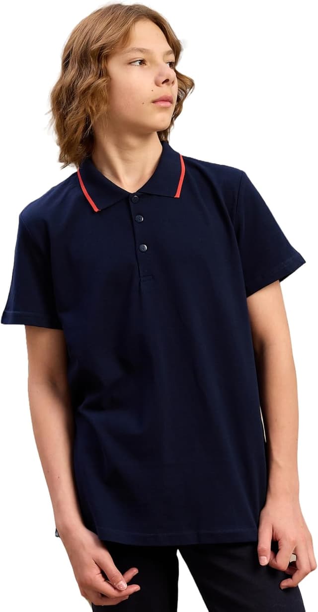 Thumbnail 6 de MOR Jungen Poloshirt aus 100% Baumwolle – Kurzarm für Schul & Alltag (Größen 110–176)