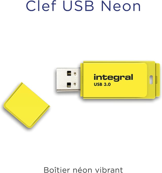 Detalle de Integral 128GB Neon Jaune USB 3.2