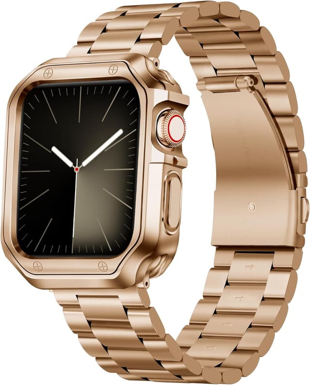 Thumbnail 6 de Bracelet BINLUN en acier inoxydable avec boîtier TPU pour Apple Watch (38/40/41/42/44/45/46/49 mm) et séries 1 à 11, Ultra, SE