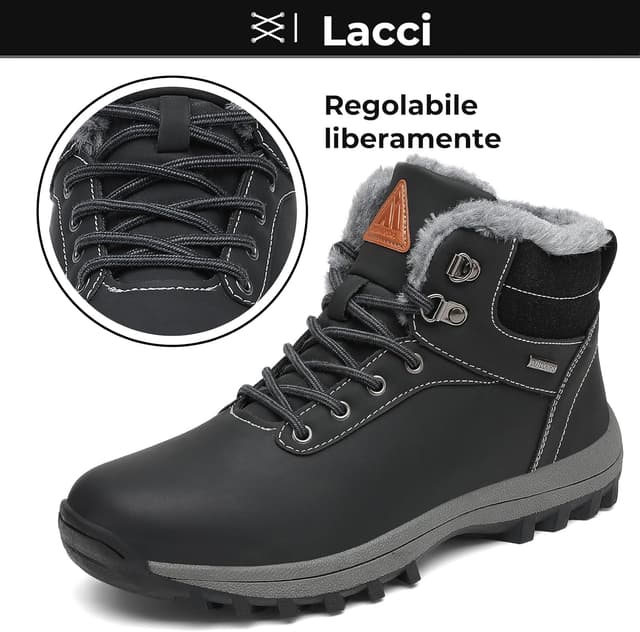 Thumbnail 2 de Mishansha Stivali da neve imbottiti uomo donna 36-48