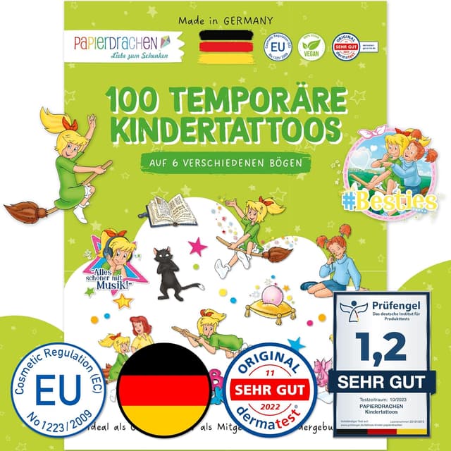 Detalle de Papierdrachen Papierdrachen 100 Tattoos Kinder