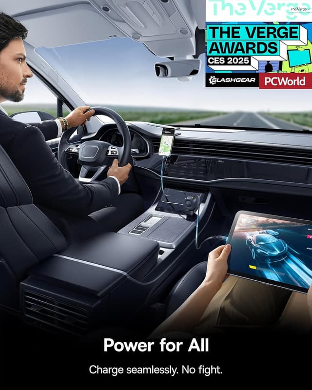 Detalle 2 de Baseus PrimeTrip VR2 Max 163W car charger