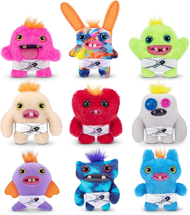 Detalle de Fuggler Baby Fugg di ZURU 4" Funny Ugly Monster – peluche da collezione (3 Pack)