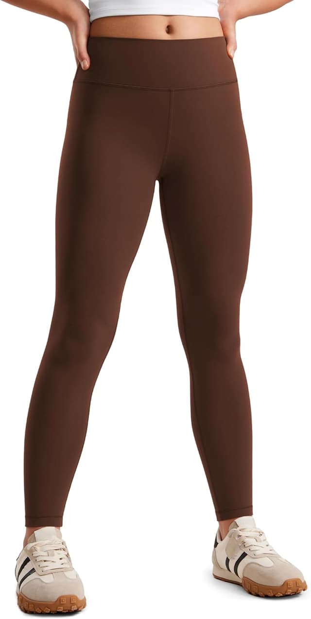 Detalle de CRZ YOGA Mädchen Butterluxe High-Waist Sportleggings (vollständig blickdicht, lang) mit versteckter Bundtasche