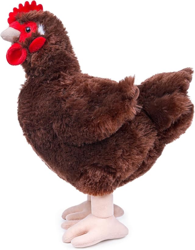 Detalle 2 de lilizzhoumax Chicken Plush Toy 10-inch cuddly hen